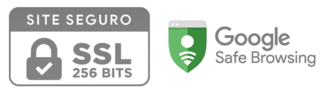 Site seguro SSL 256 bits e Google Safe Browsing